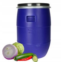 BECZKA PLASTIKOWA 60 L STERK + OBEJMA SOLIDNA