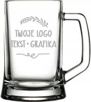 Kufel grawerowany reklama firmy ELEGANCKI komplet