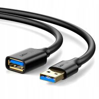 2 x Kabel USB UGREEN 10368B 3.0 1m Czarny Szybkie Ładowanie DO Telefonu