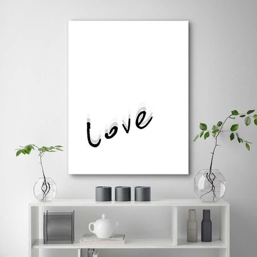 OBRAZ NA PŁÓTNIE Love Typografia Napis 70x100 na Arena.pl