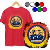 KOSZULKA DZIECIĘCA T-SHIRT Z NADRUKIEM - STRAŻAK SAM KOLORY - XXXS 86-92