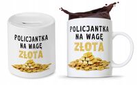Zestaw Dla Policjanta Prezent Kubek + Skarbonka Z Nadrukiem Ze Zdjęciem