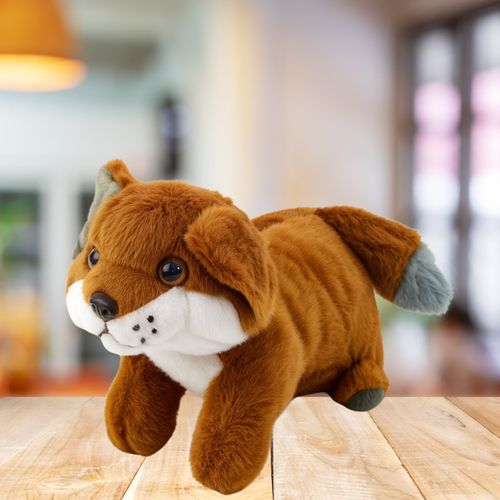 DLA DZIECI PLUSZOWA MASKOTKA   LIS BRĄZOWY RUDY na Arena.pl