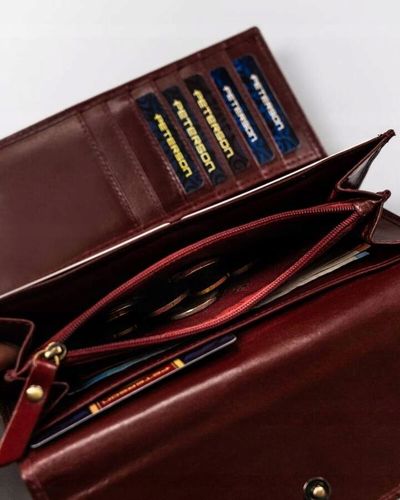 elegancki, duży portfel damski ze skóry naturalnej - peterson na Arena.pl