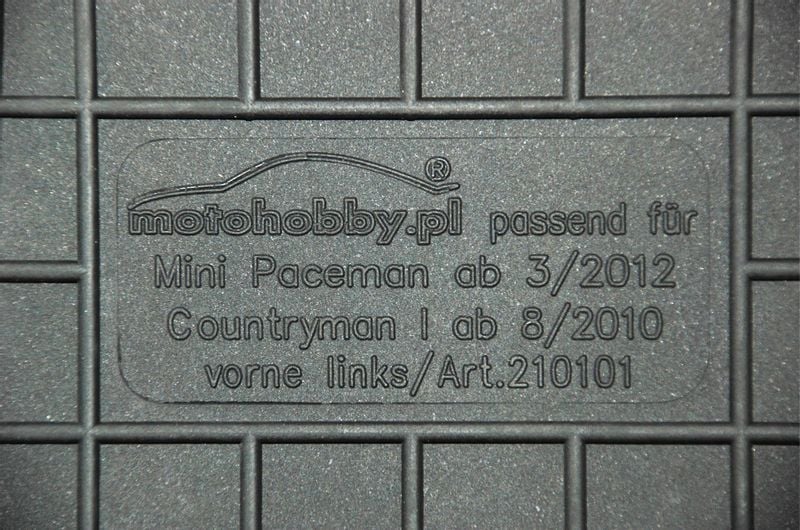 DYWANIKI GUMOWE STOPERY do Mini Paceman/Countryman zdjęcie 2