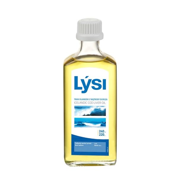 Lysi TRAN ISLANDZKI NATURALNY Omega 3 EPA DHA WITAMINA A D E 240ml zdjęcie 4