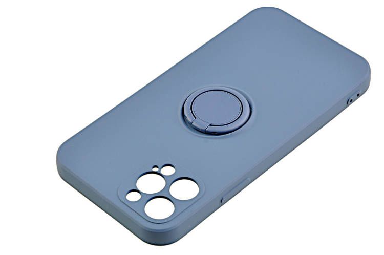 Etui Pastel Ring do Apple iPhone 12 Pro granatowy zdjęcie 4
