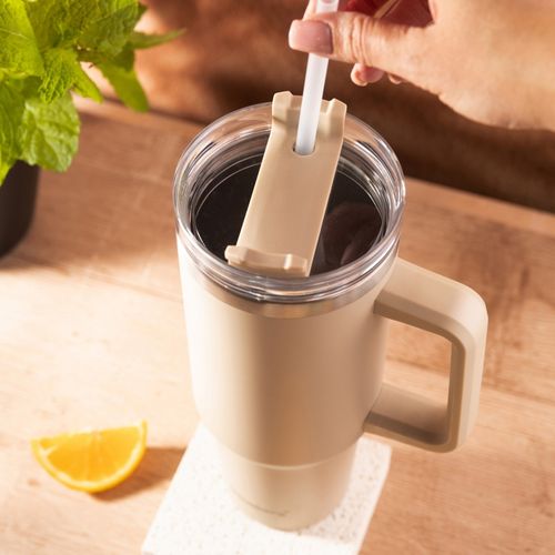 stalowy kubek termiczny termos 1100ml z rączką i słomką klausberg kb-7944 na Arena.pl