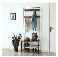 WIESZAK DO PRZEDPOKOJU CZARNY METAL GARDEROBA