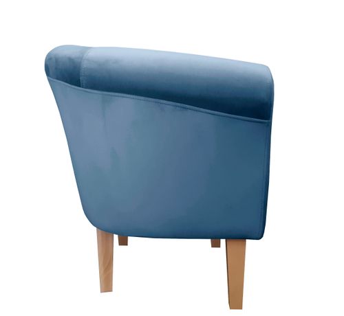Fotel Milo nogi 20cm buk niebieski MG33 na Arena.pl