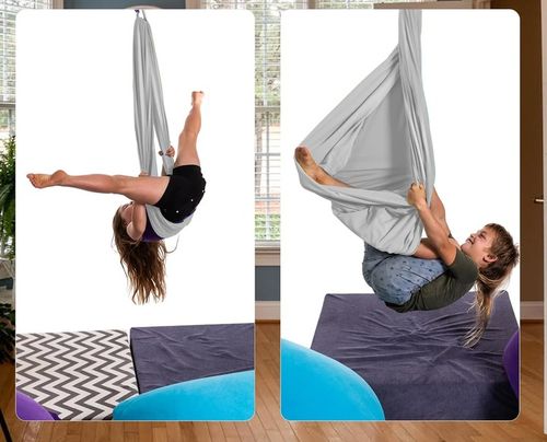 HAMAK - CHUSTA AKROBATYCZNA DLA DZIECI ,1.5*2.8M HUŚTAWKA SENSORYCZNA HAMAK na Arena.pl