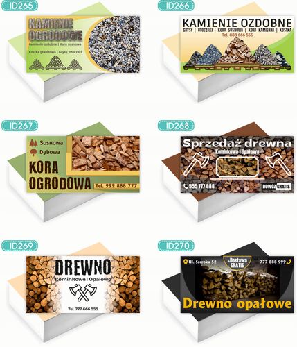 Wizytówki firmowe 200 szt RÓŻNE WZORY do wyboru BURGER CLASSIC na Arena.pl