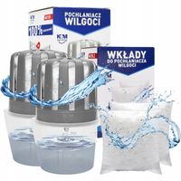 2x pochłaniacz wilgoci K&M AK101 + 4x wkład do pochłaniacza wilgoci 280g