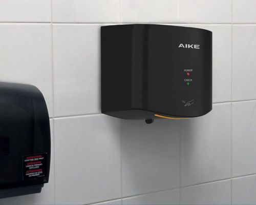 Suszarka do rąk AIKE Air Wiper, 220 V, 1400 W, czarna, Używany na Arena.pl