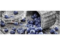 100X40CM ZEGAR JAGODY ROZSYPCE OBRAZ