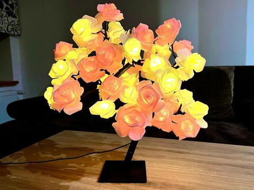 LAMPKA NOCNA DRZEWKO 48 RÓŻ do sypialni PREZENT NA WALENTYNKI Lampa LED USB na Arena.pl