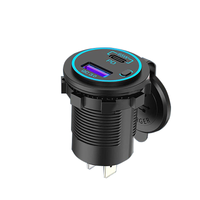 65W 12V 24V samochodowa ładowarka USB gniazdo gniazdka