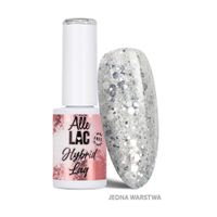 Lakier hybrydowy LED/UV Gel Polish Whites W5 Silver Glitter AlleLac 6g