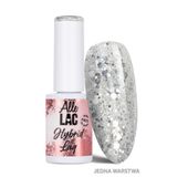 Lakier hybrydowy LED/UV Gel Polish Whites W5 Silver Glitter AlleLac 6g