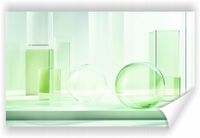 Fototapeta PREMIUM STRUKTURA ZMYWALANA geometryczne kształty abstrakcja