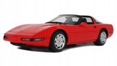 GT SPIRIT CHEVROLET CORVETTE C4 Convertible 1995 Torch red L.E.1/999 1:18