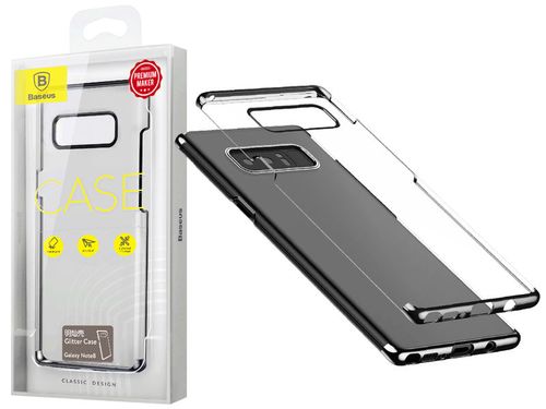 Etui Baseus glitter case Galaxy Note 8 czarne +Folia Ringke 3D na Arena.pl