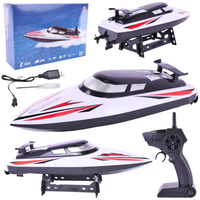 Motorówka Zdalnie Sterowana Na Akumulator Pilot Led Automatyczne Włączanie