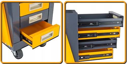 WÓZEK SPAWALNICZY DO SPAWAREK Z PÓŁKĄ NA BUTLE SZUFLADY STABILNY MOBILNY na Arena.pl