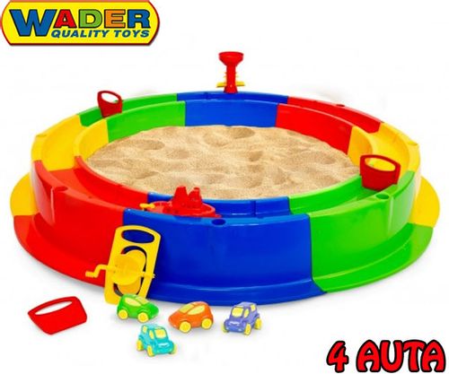 WADER 40923 Piaskownica Modułowa Tor Wodny + AUTA na Arena.pl