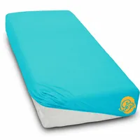 Prześcieradło bawełniane JERSEY 200x220cm TURKUS