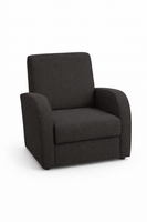 Fotel wypoczynkowy Komforto pokój salon biuro bar czarny 36BC