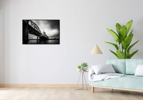 Plakat 86,4x56,8cm Statek przy Moście na Arena.pl