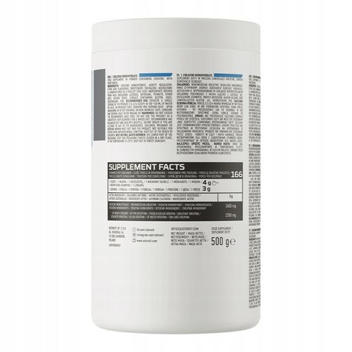 OstroVit Creatine Monohydrate 500 g KREATYNA na Arena.pl