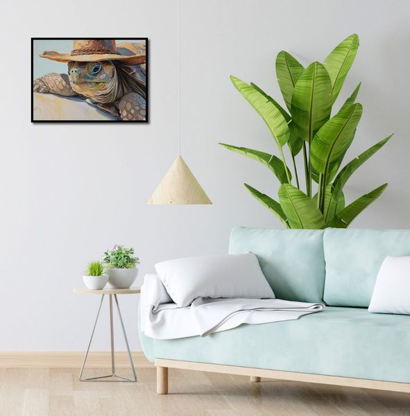 Plakat 55x40cm Żółwi Kapelusznik zdjęcie 4