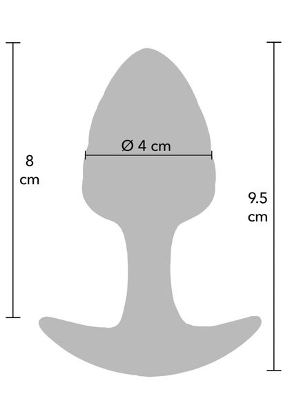 Crystal Butt Plug Medium zdjęcie 3