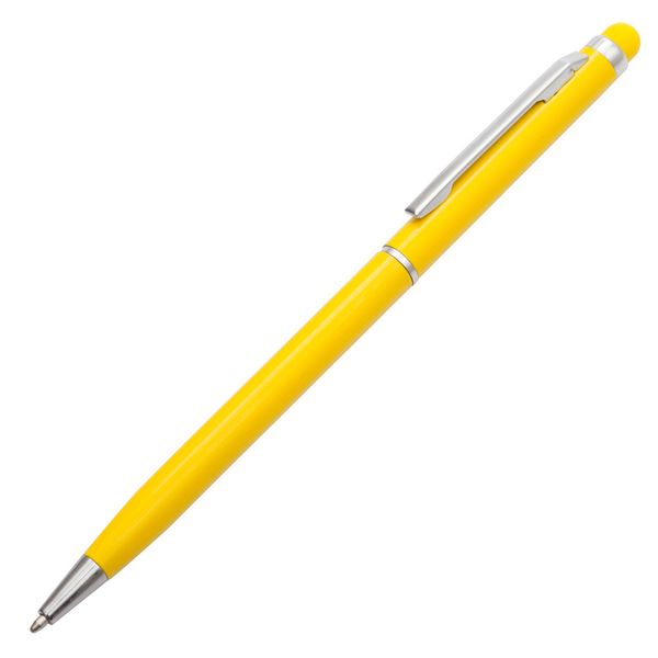 Długopis aluminiowy Touch Tip, Żółty zdjęcie 1