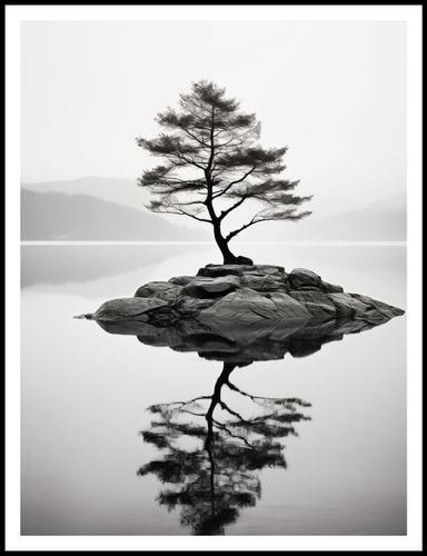 Plakat 75x100cm Samotne Drzewo na Arena.pl