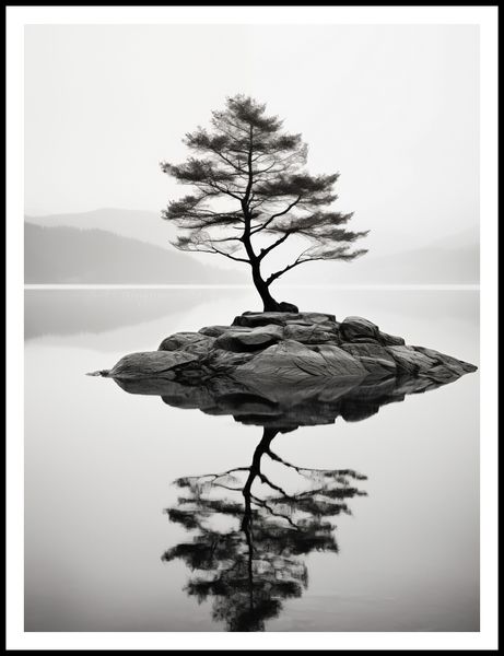 Plakat 75x100cm Samotne Drzewo zdjęcie 3