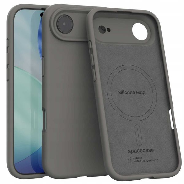 Spacecase Silicone Mag Iphone 17 Air Gray zdjęcie 1