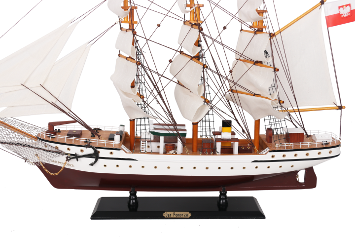 Model żaglowca Dar Pomorza 80cm - DARPOM80 zdjęcie 2
