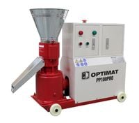 Peleciarka granulator z obudową 3kW 100kg/h 400V pelet trocin paszy pelletu