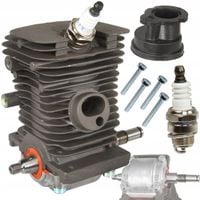 CYLINDER DO PILARKI STIHL 017 018 MS170 MS180 Z WAŁEM ZESTAW ŁĄCZNIK ŚWIECA