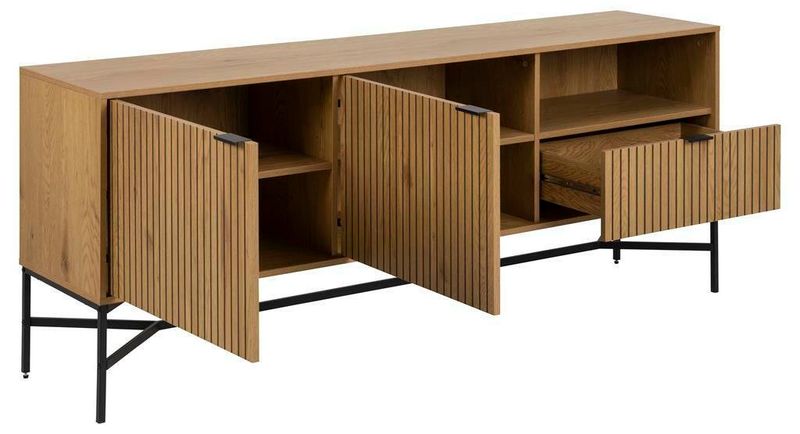 Komoda Jaipur dąb/czarny zdjęcie 4