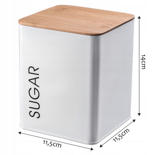 POJEMNIK Z POKRYWKĄ PUDEŁKO BIAŁE NA CUKIER na Arena.pl