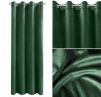 Zasłona Przelotki Welwet Welur Velvet 140X250cm ZIELONA na kółkach KOLORY!
