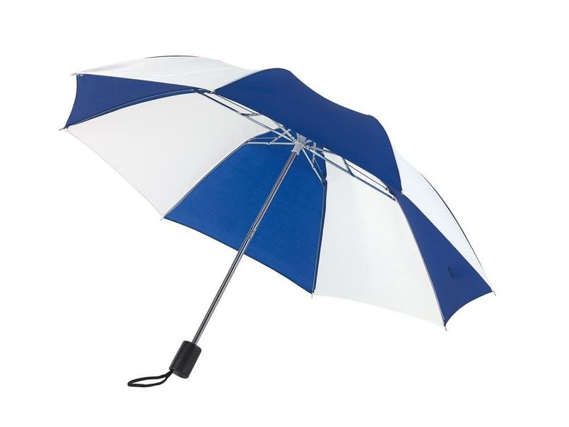 Parasol składany KEMER REGULAR Niebieski / Biały zdjęcie 1