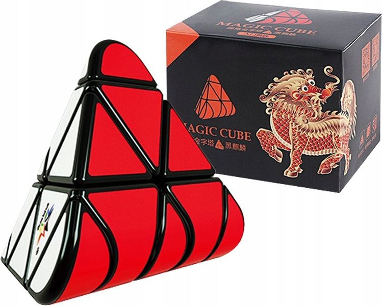 ORYGINALNA KOSTKA RUBIKA YuXin Black Kylin Rounded Pyramid zdjęcie 3