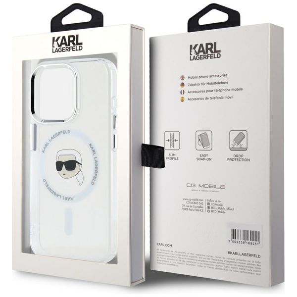 Etui Karl Lagerfeld do iPhone 15 Pro, Biały, MagSafe zdjęcie 8