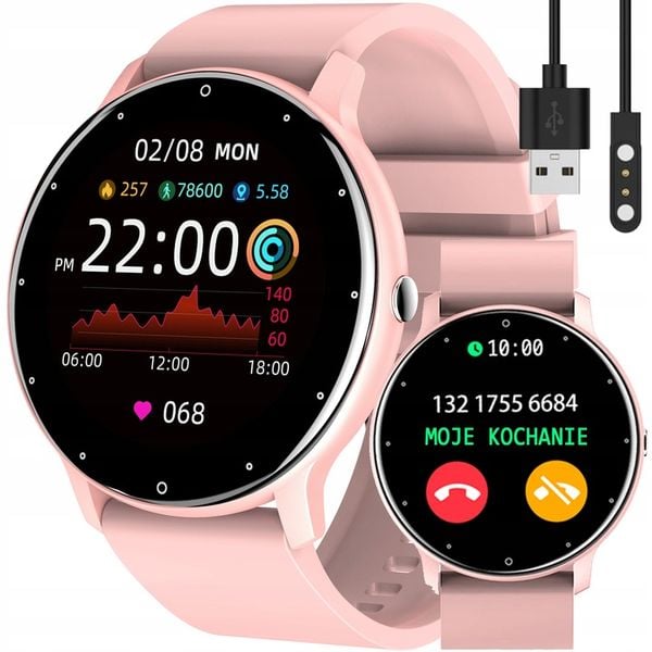 Zegarek SMARTWATCH SMS KROKI PULS POLSKIE MENU zdjęcie 1