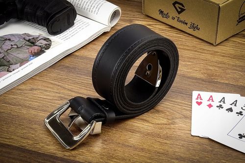 Pasek skórzany męski 140 cm Szeroki Skóra GRACIO na Arena.pl